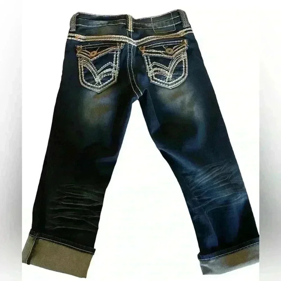 Women's Sz 4 Hydraulic Denim Jean Capri's Country Western Apparel - Picture 2 of 5
